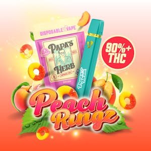 Papa’s Herb 1g Peach Ringz | All-In-One Rechargeable vape |