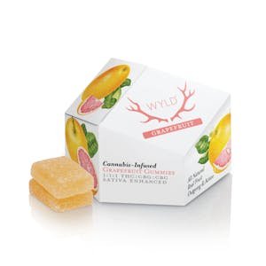 Wyld Grapefruit 100mg 1:1:1 CBG:CBC | Gummies | 100mg