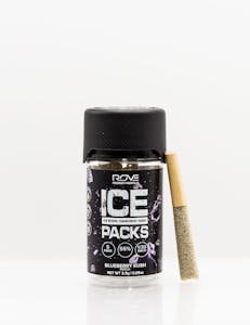 Rove | Blueberry Kush | Ice Packs Rosin + Diamond Hash Infused Pre Roll 5pk 5g