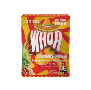 1720485542-bite_whoa-pineappleconchile.png WHOA 100mg Pineapple Con Chile | Single Gummy |