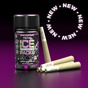 Rove | Grape Stomper OG | Ice Pack Rosin + Diamond + Hash Infused Pre Roll 5pk 2.5g