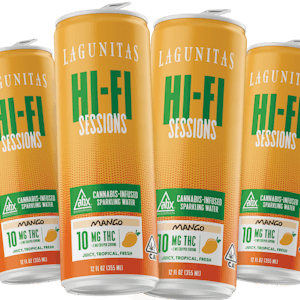 Lagunitas | Hi-Fi Sessions | Mango | Cannabis Infused Sparkling Water 4pk 40mg