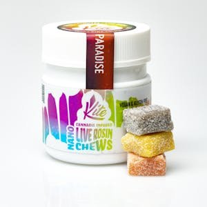 Kite | Paradise- Guava Casquitos | Nano Live Rosin Chews 100mg