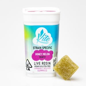Kite | Cola Pack- Designer Runtz | Strain-Specific Live Rosin Gummies 100mg