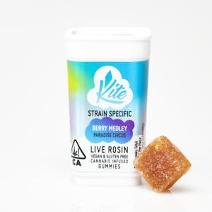 Kite | Wild Berry Pack- Guava Casquitos | Strain-Specific Live Rosin Gummies 100mg