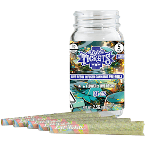Lift Tickets | XJ-13 | Live Resin Infused Pre Roll 5pk | 2.5g