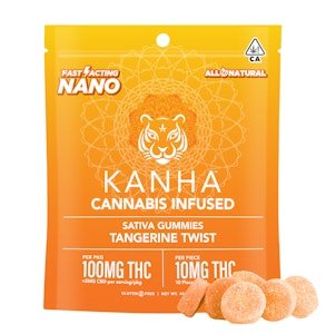 Kanha Nano | Tangerine Twist Gummies 100mg