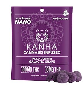 Kanha Nano | Galactic Grape Gummies 100mg