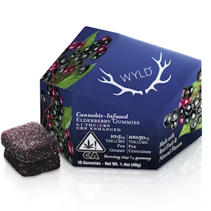 WYLD 100mg Elderberry 2:1 | THC:CBN | Gummies |