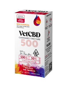 VET CBD | 500mg CBD : 50mg THC | Extra Strength CBD Tincture 2oz