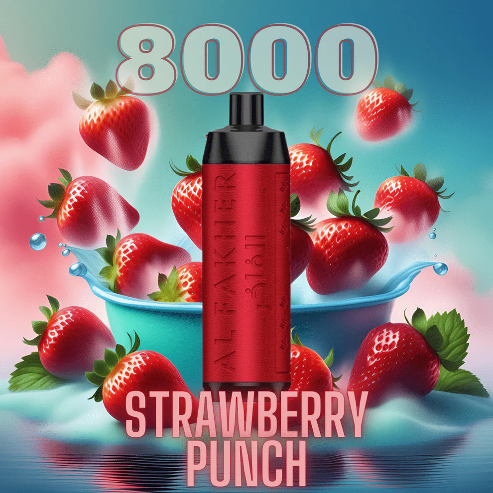 Al_Fakher_Strawberry_Punch_Crown_Bar_Vape_8000.webp