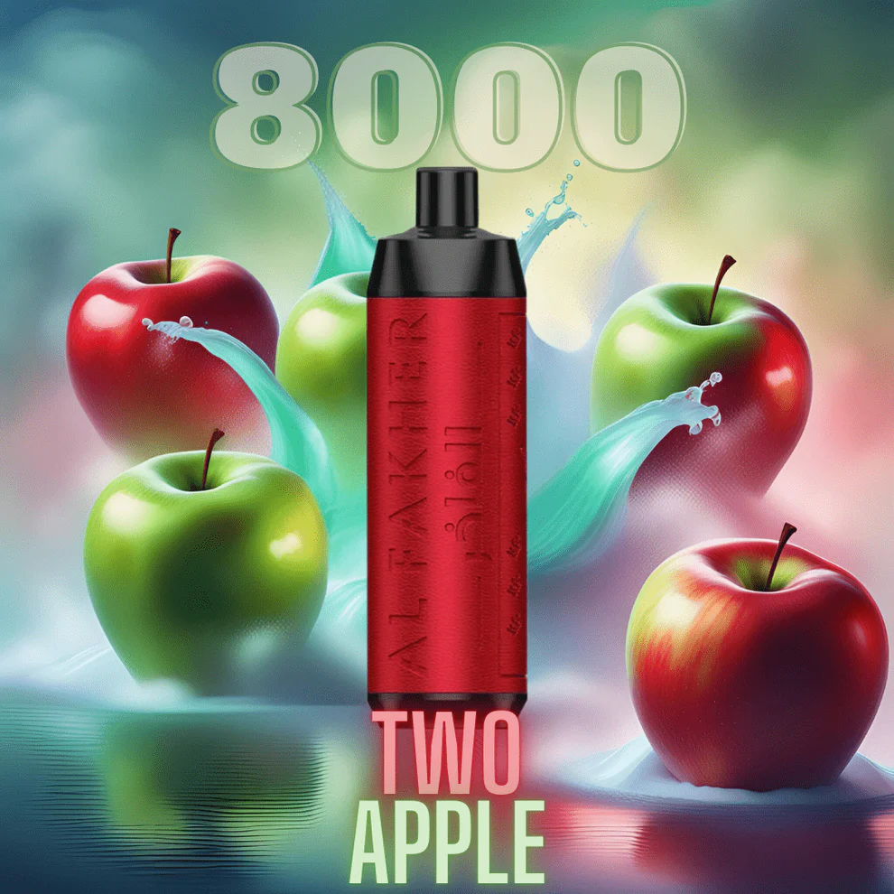 Al_Fakher_Two_Apple_Crown_Bar_Vape_8000.webp Al Fakher Vape 8000 Two Apple (Doppelapfel) Crown Bar