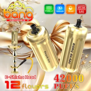 Bang E-Shisha Head 42000 Puffs Disposable Vape – Ultimate Gold Edition