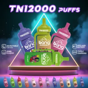 Bang TN 12000 12k Puffs Disposable Vape Pen 12 Flavors 0% 2% 3% 5% Nicotine