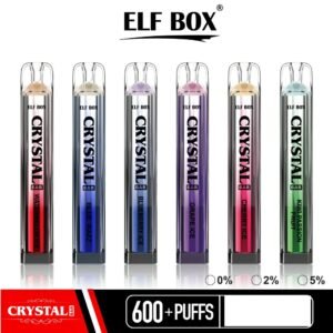 ELF BOX CRYSTAL BAR 600 Puffs Bulk Buy Rechargeable Disposable Vapes Wholesale