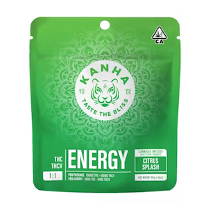 Kanha Nano | Citrus Splash 1:1 | THCV Energy Gummies 100mg