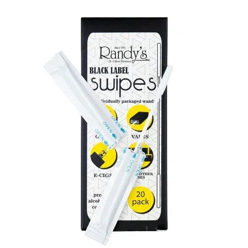 Randys-Black-Label-Swipes-Pre-Soaked-Alcohol-Cleaning-Cotton-Swabs-20pk-Randys-NYC-Glass.jpg Randy’s Black Label Swipes Pre-Soaked Alcohol Cleaning Cotton Swabs 20pk