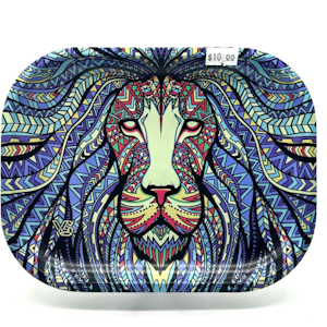 Small Metal Rolling Tray 33 (Tribal Lion)