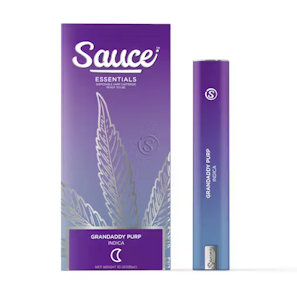 Sauce | Grandaddy Purp | Essentials | Live Resin | All-In-One Rechargeable Vape 1g |