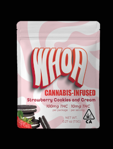 WHOA | Strawberry Cookies and Cream Chocolate Bite 100mg