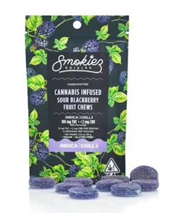 Smokiez | Sour Blackberry Fruit Chews 100mg
