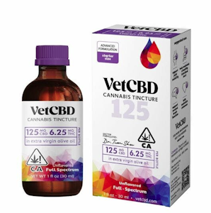 VET CBD | 125mg CBD : 6.25mg THC | Regular Strength CBD Tincture 1oz