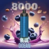 Al Fakher Vape 8000 Blue Ocean Crown Bar
