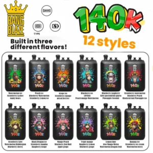 Bang Blaze 140K Disposable Vape 3-in-1 Flavors | 140,000 Puffs Amazing Power Experience