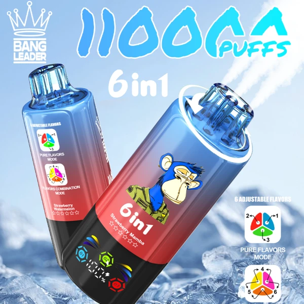 bang-leader-110k-main-picture.webp Bang Leader 110K 6-in-1 Flavors Disposable Vape | 110,000 Puffs – Ultimate Triple Flavor Power
