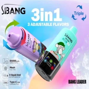 Bang Leader 85K 3-in-1 Flavors Disposable Vape | 85,000 Puffs – Ultimate Best Flavor Device