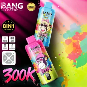 Bang Legend 300K 8-in-1 Flavors Disposable Vape – Ultimate Multi-Flavor 300,000 Puffs Experience
