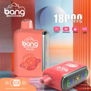 Bang Pulse 18000 Puffs Disposable Vape – Smart Screen, 26ml, 1.0Ω Mesh, Type-C Rechargeable