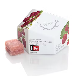 WYLD | Strawberry Gummies 20:1 CBD:THC