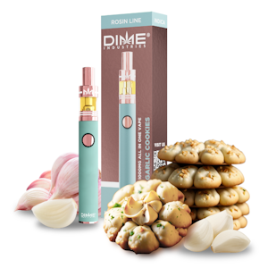 Dime Industries 6g Garlic Cookies | Rosin All-In-One Rechargeable Vape | 0.