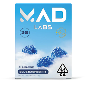 Mad Labs | Blue Raspberry | All In One Vape 2g