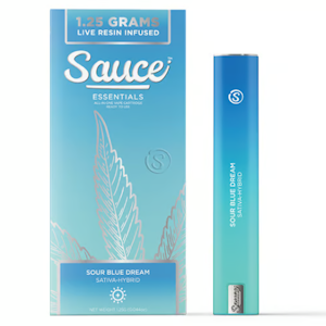 Sauce | Sour Blue Dream | Essentials | Live Resin All In One Rechargeable Vape 1g