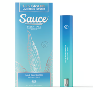 sauce-sour-blue-dream-dispo-69e2a83f-83ef-43c5-84fb-54e8f57b7327-1.png Sauce | Sour Blue Dream | Essentials | Live Resin All In One Rechargeable Vape 1g